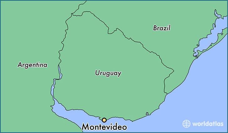 Mapa de montevidéu, Uruguai