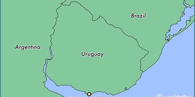 Mapa de montevidéu, Uruguai